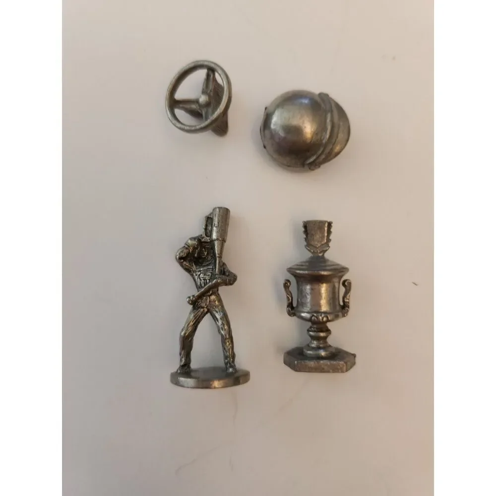 Monopoly NASCAR Edition Pewter Game Tokens 8 Pieces B4